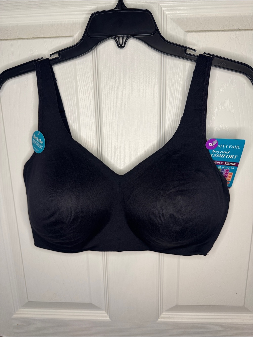 NWT Vanity Fair Black Wireless Comfort Bra